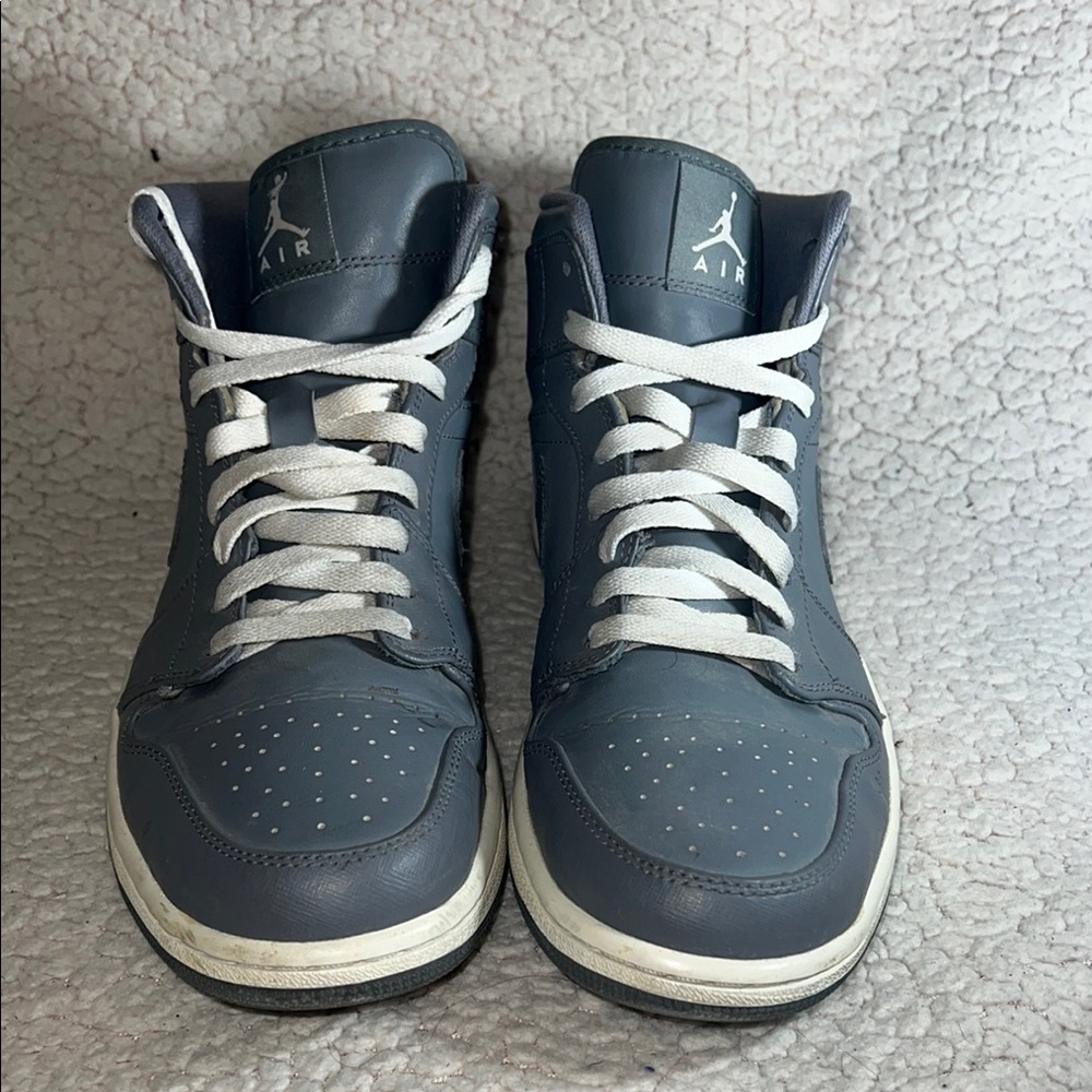Jordan 1 Mid Cool Grey White - Picture 2 of 8